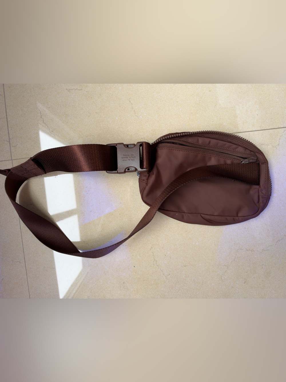 lululemon athletica Brown Mini Crossbody Belt Bag